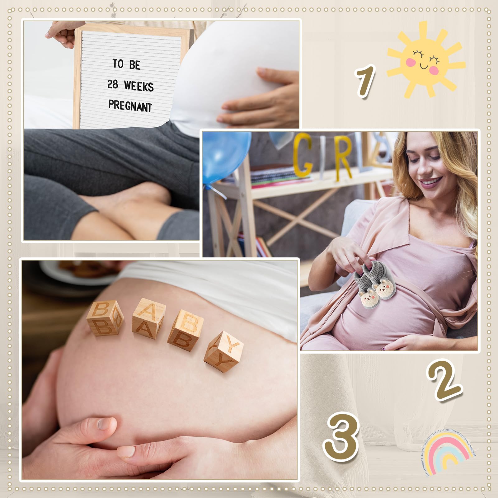 Canlierr wood blocks with clear letters for photoshoots