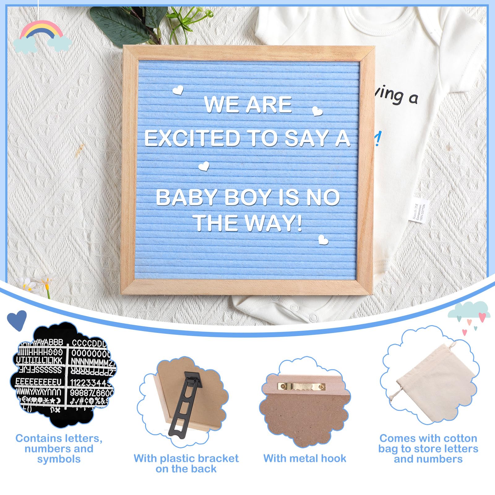 Canlierr white 7-inch photo frame to showcase ultrasound pictures