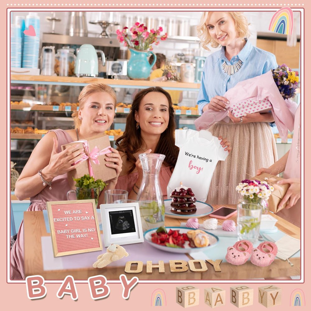 Canlierr pregnancy announcement set display ideas for gender reveal or baby shower moments