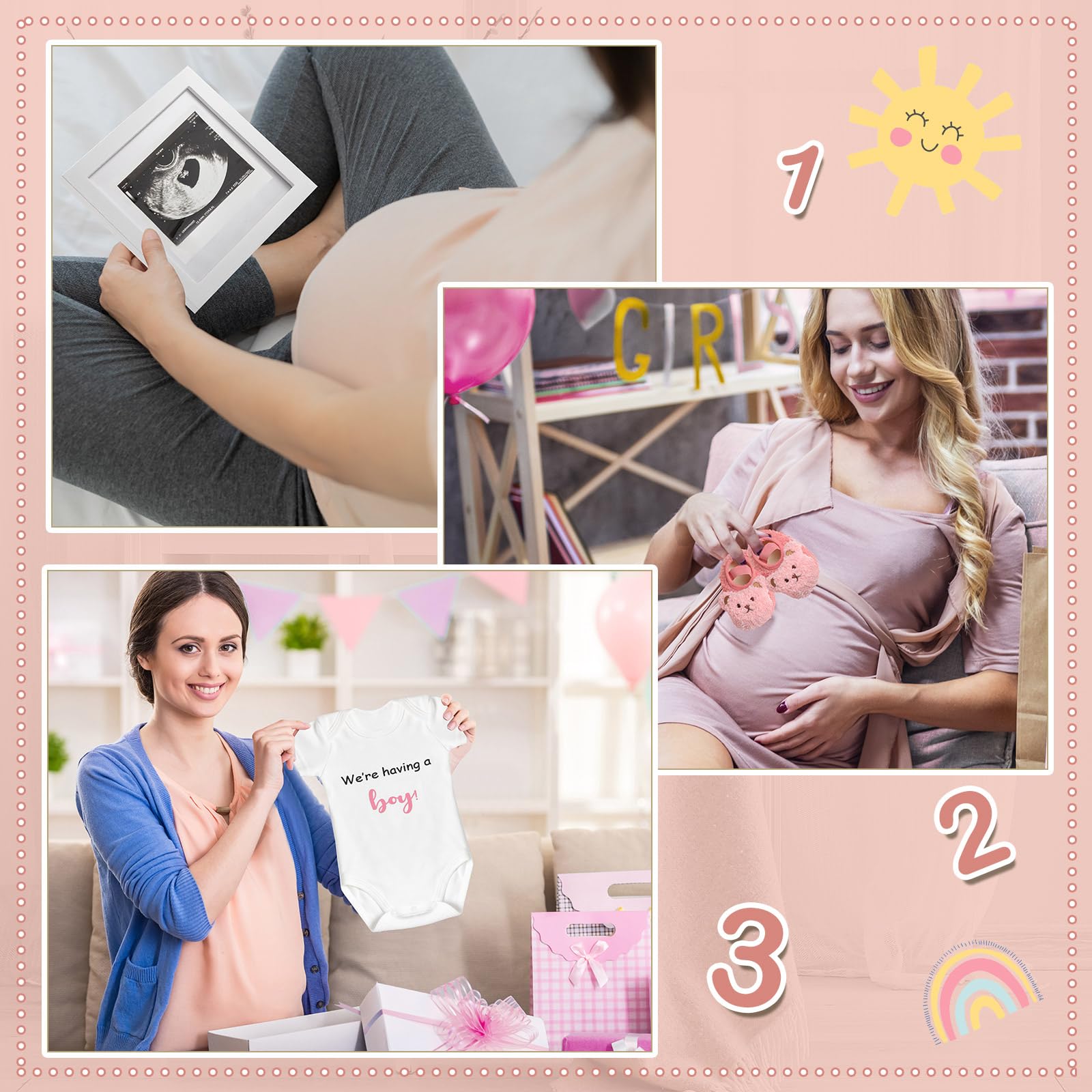 Canlierr pregnancy announcement set felt letter board with 340 letters enables creative captions