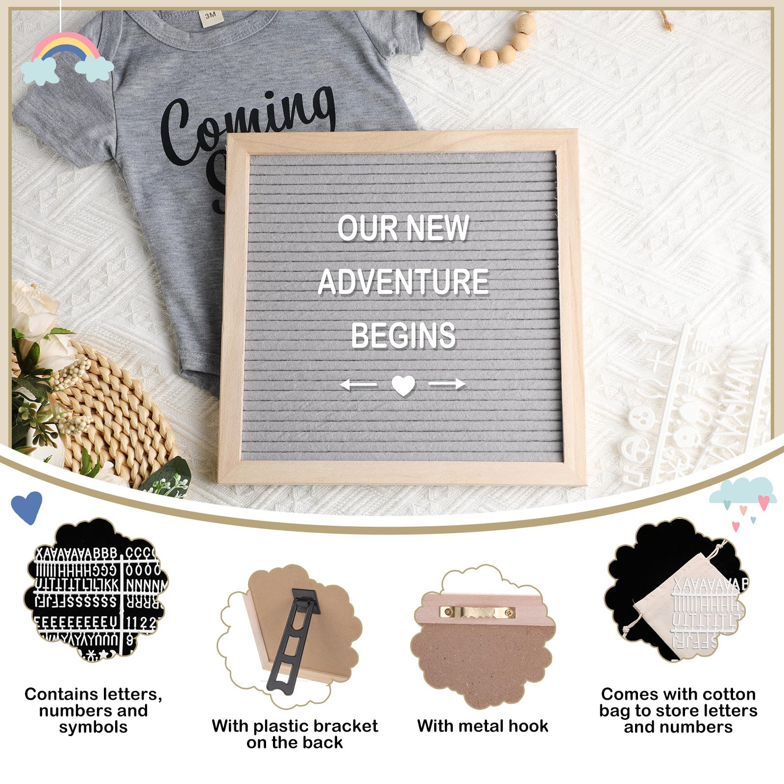 Canlierr white photo frame highlighting ultrasound moments as a keepsake