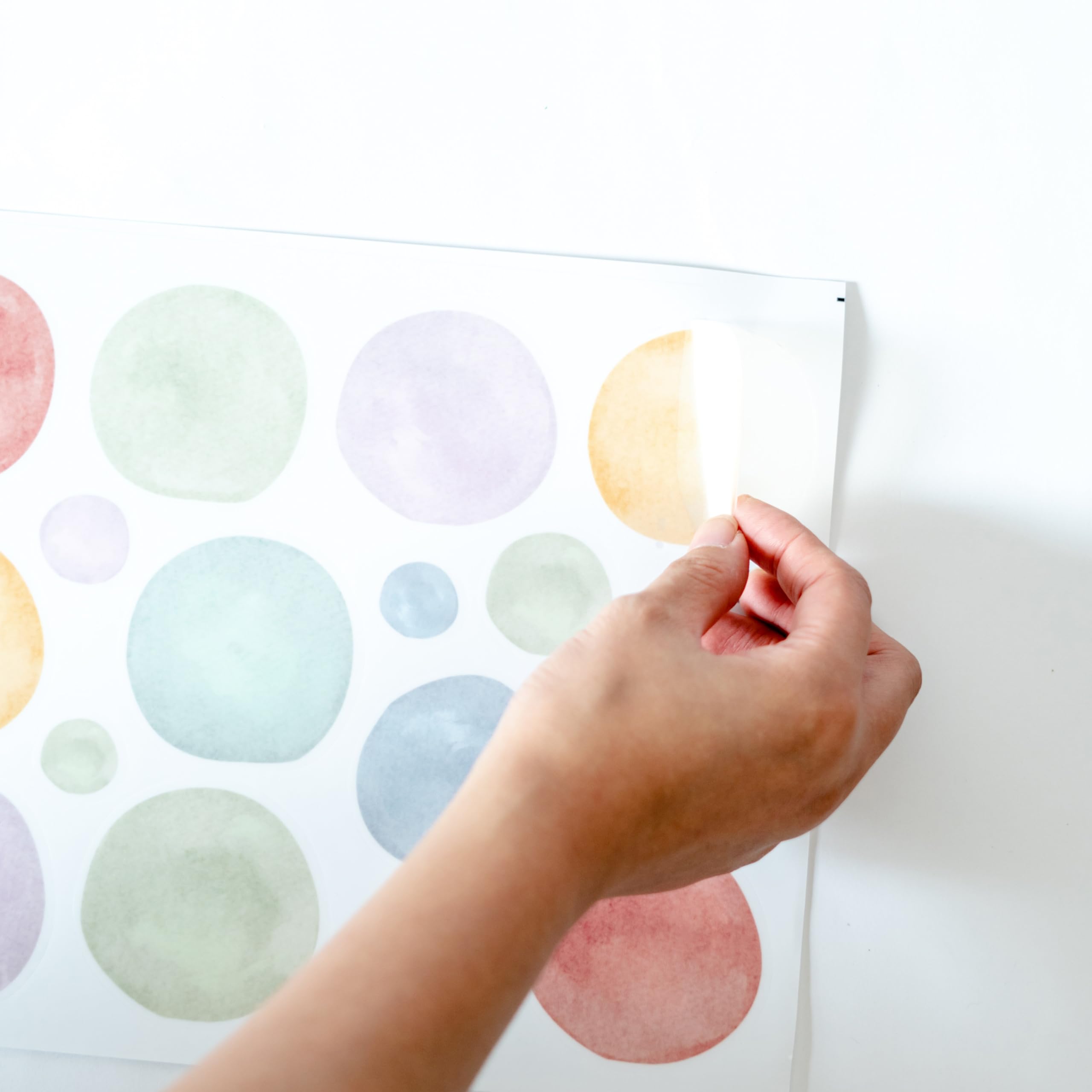 Cantly Dot Decal photography backdrop using soft polka dots for family portraits.