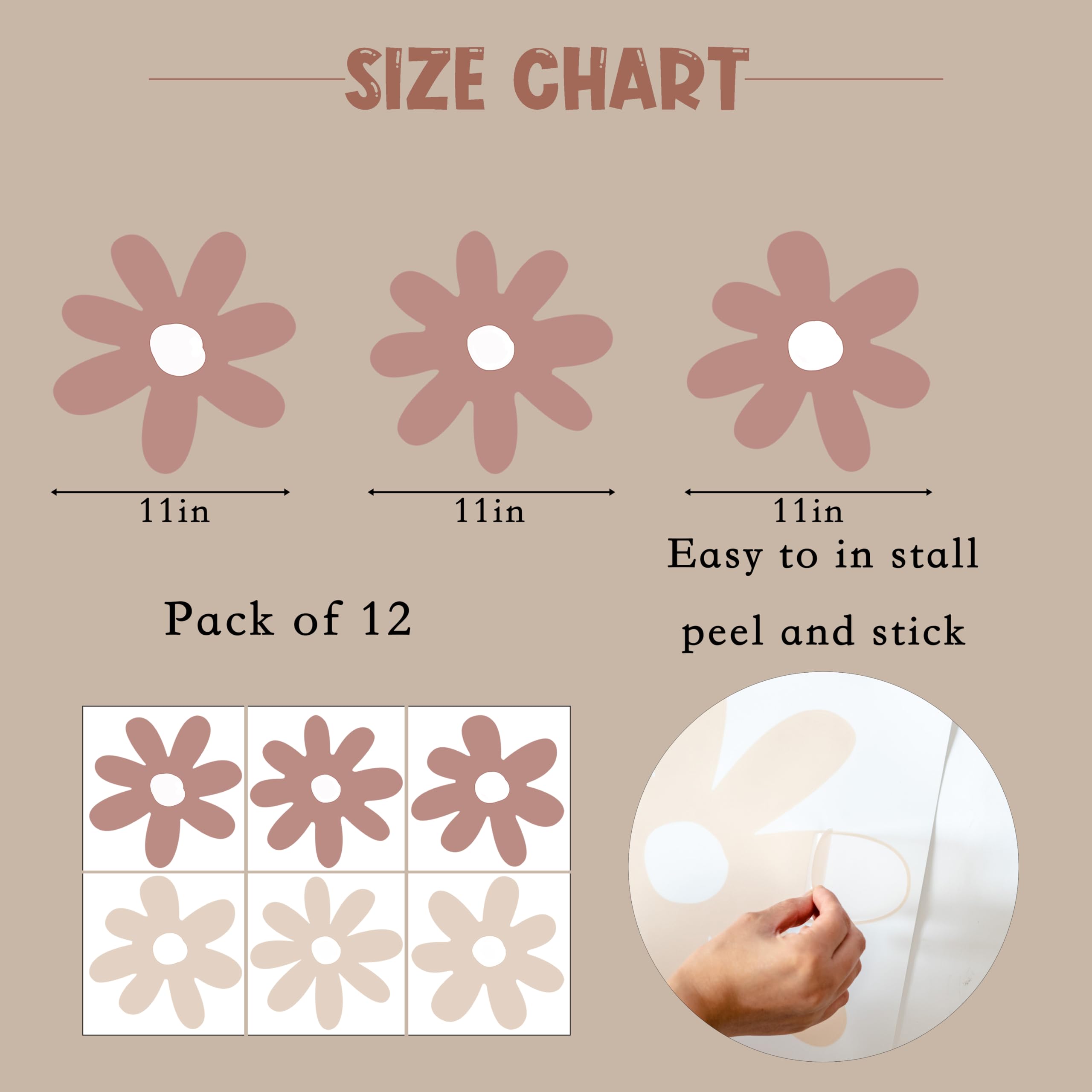 CANTLY Daisy Decal for baby room decor creates a soft, inviting nursery atmosphere.