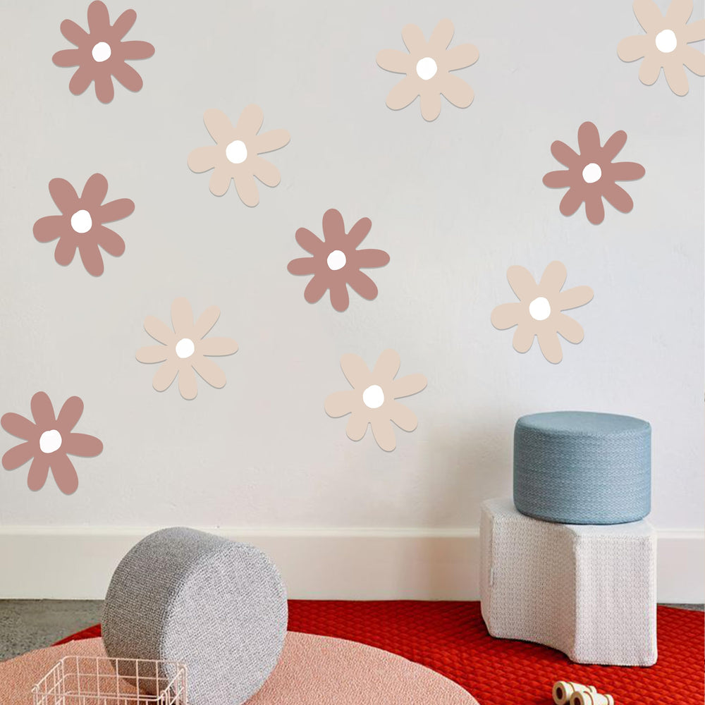 CANTLY Daisy Decal closeup shows durable vinyl and crisp flower details.