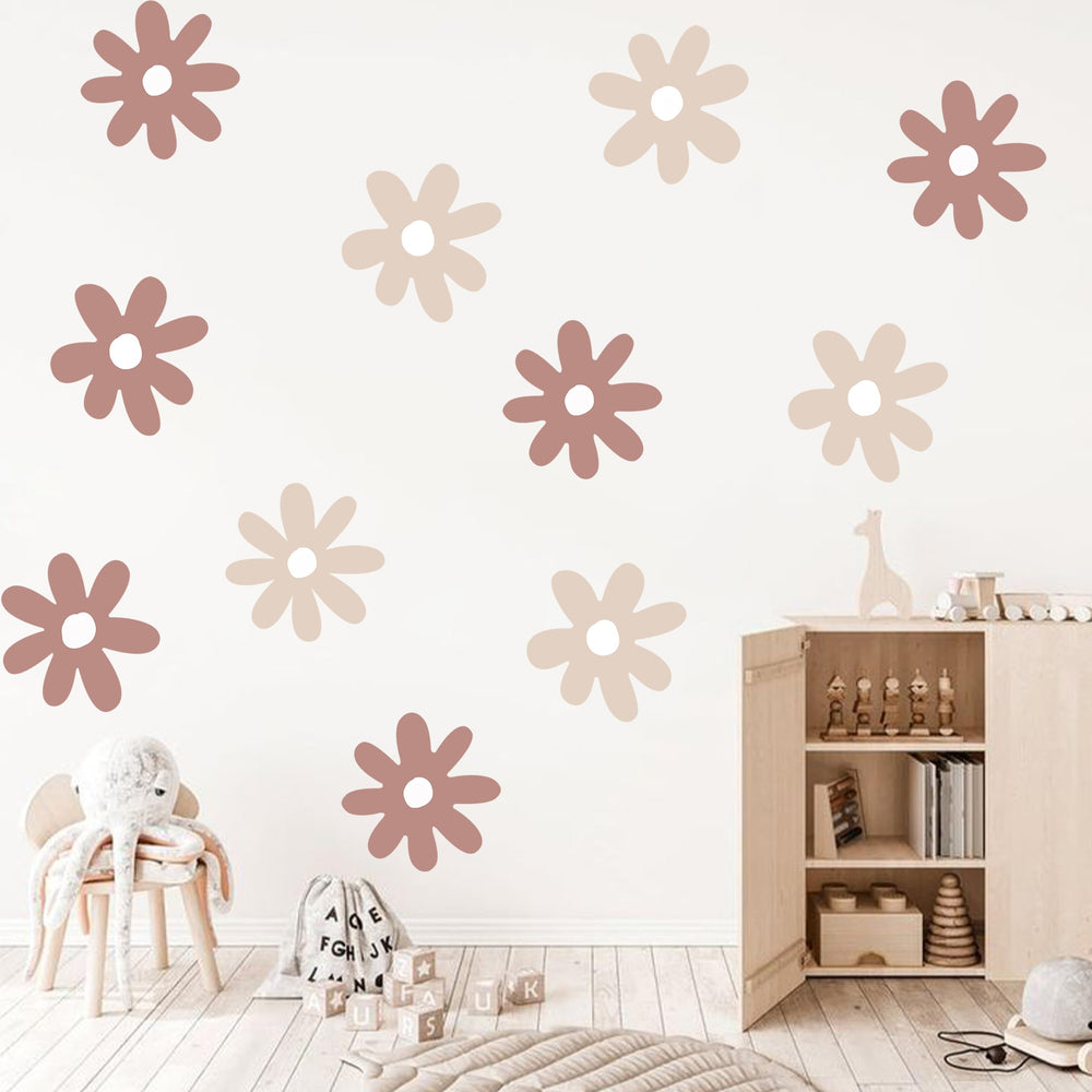 CANTLY Daisy Decal living-room backdrop enhances boho style and photo-ready walls.