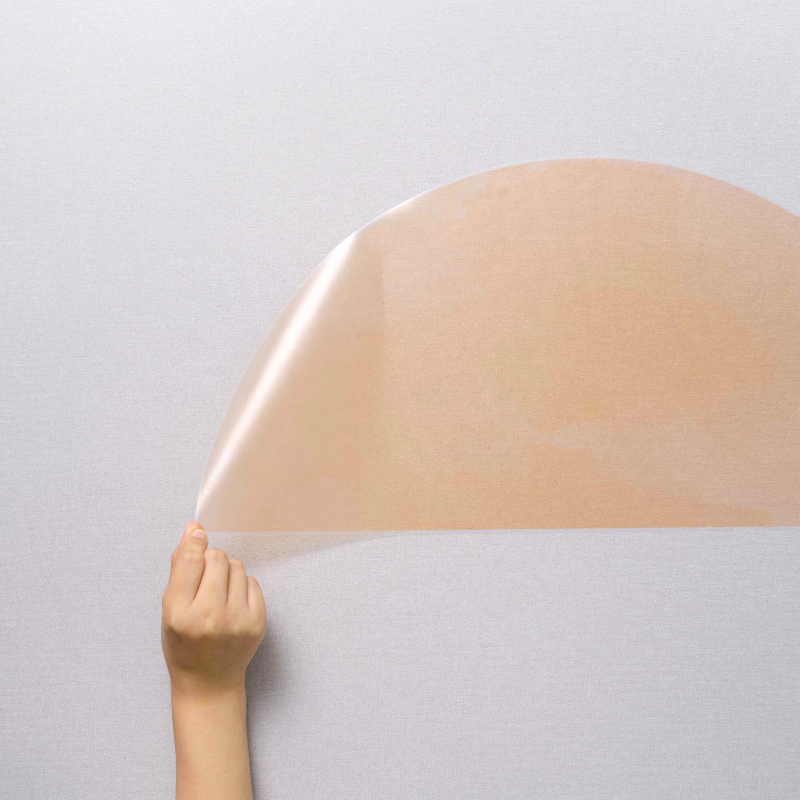 Cantly half-sun decal room-ambience captures cozy sunlit vibe in nurseries and rooms.