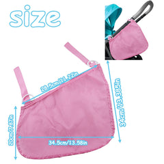 Caoxiong pink side view showing mesh cargo net and secure straps for tidy, stable storage