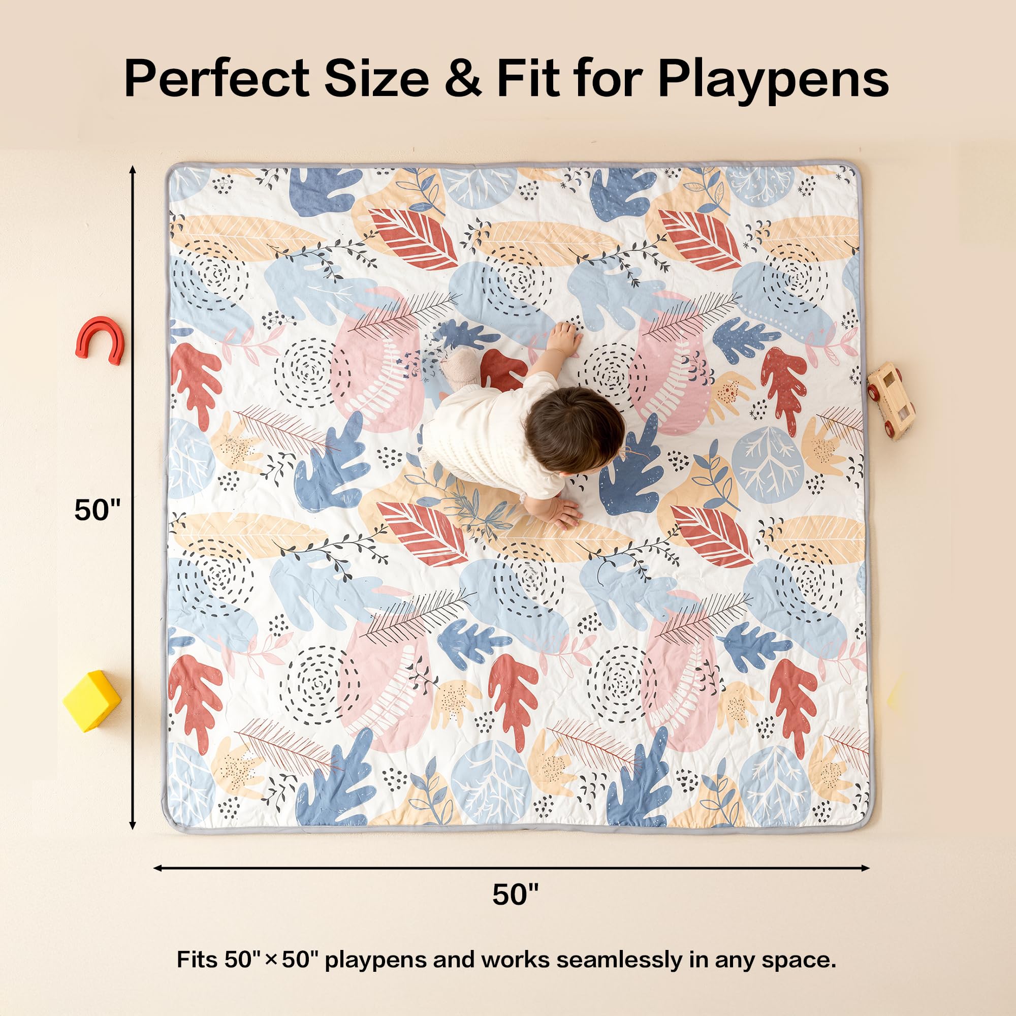 CAPAKIDDO play mat in bohemian pattern to elevate nursery decor