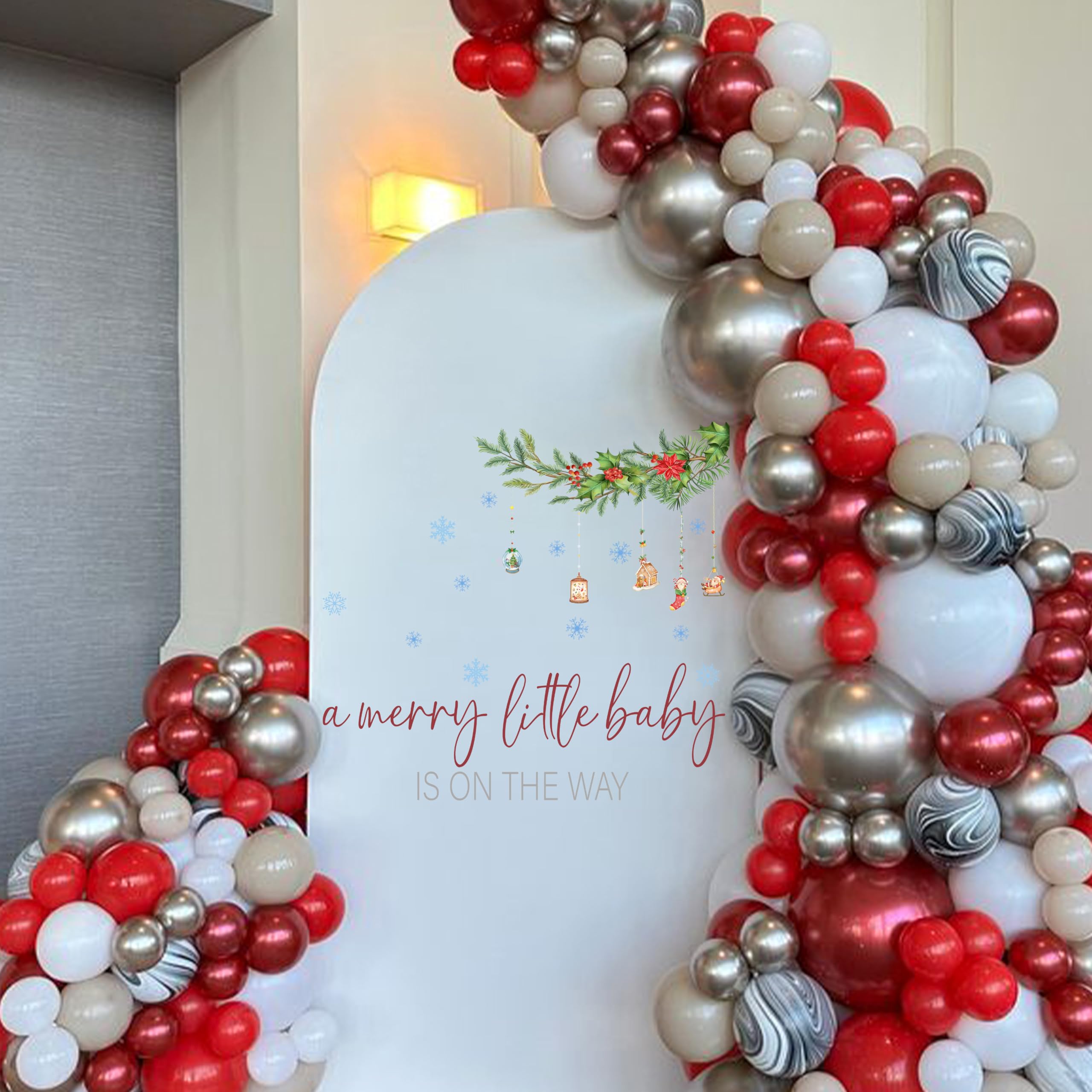 Capiont A Merry Little Baby On The Way decal easy-apply surface detail.