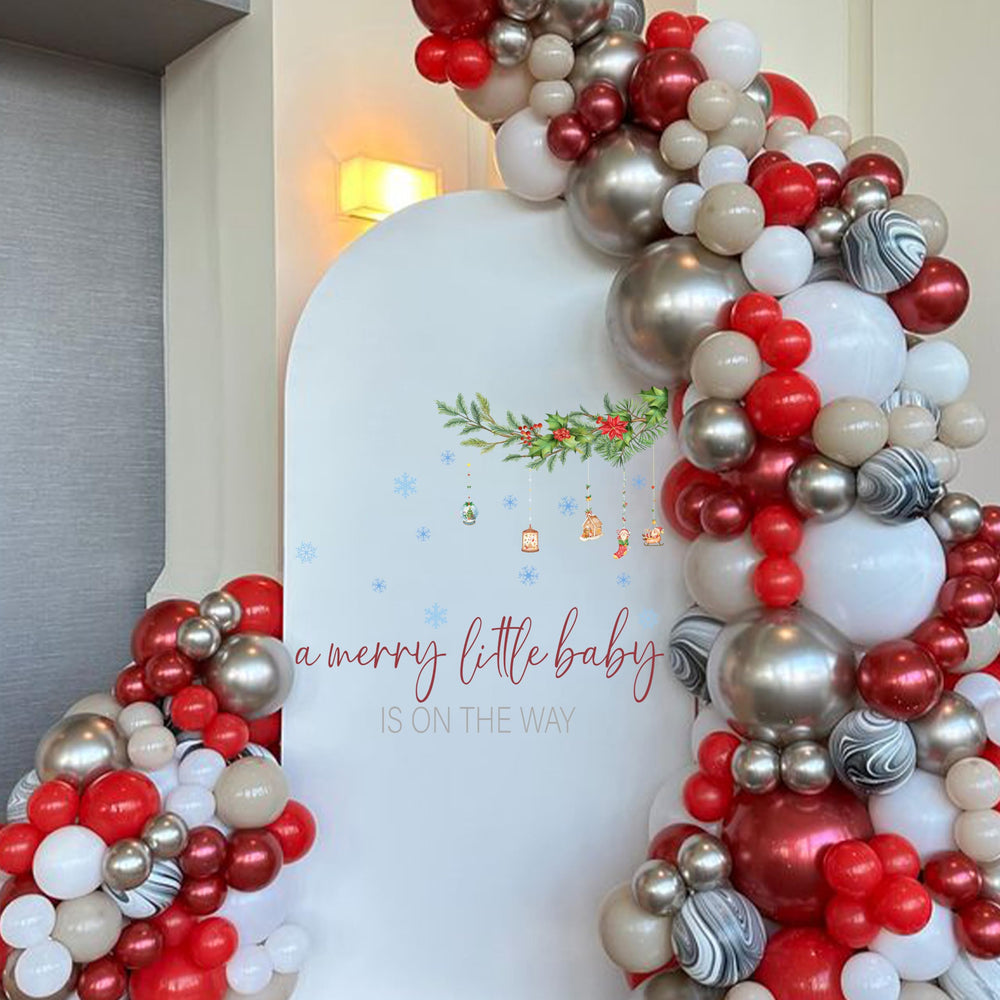 Capiont A Merry Little Baby On The Way decal easy-apply surface detail.