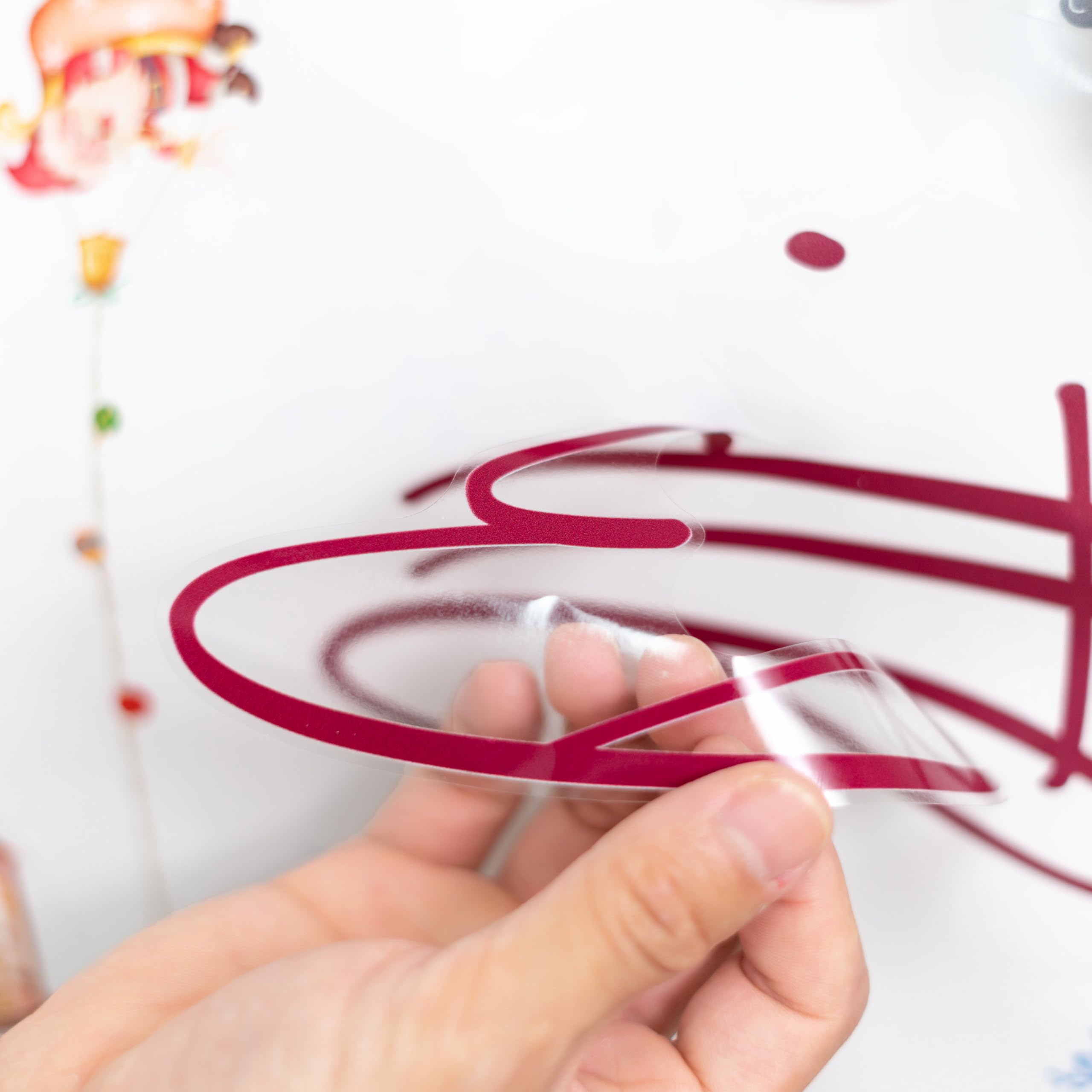 Capiont decal easy removal prevents surface damage and enables reuse.
