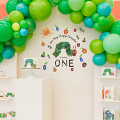 Capiont Caterpillar circular one design decal enhances photos with playful ambience