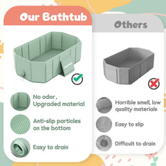 Captainbear baby bathtub eco-friendly materials ensure durable, worry-free use.