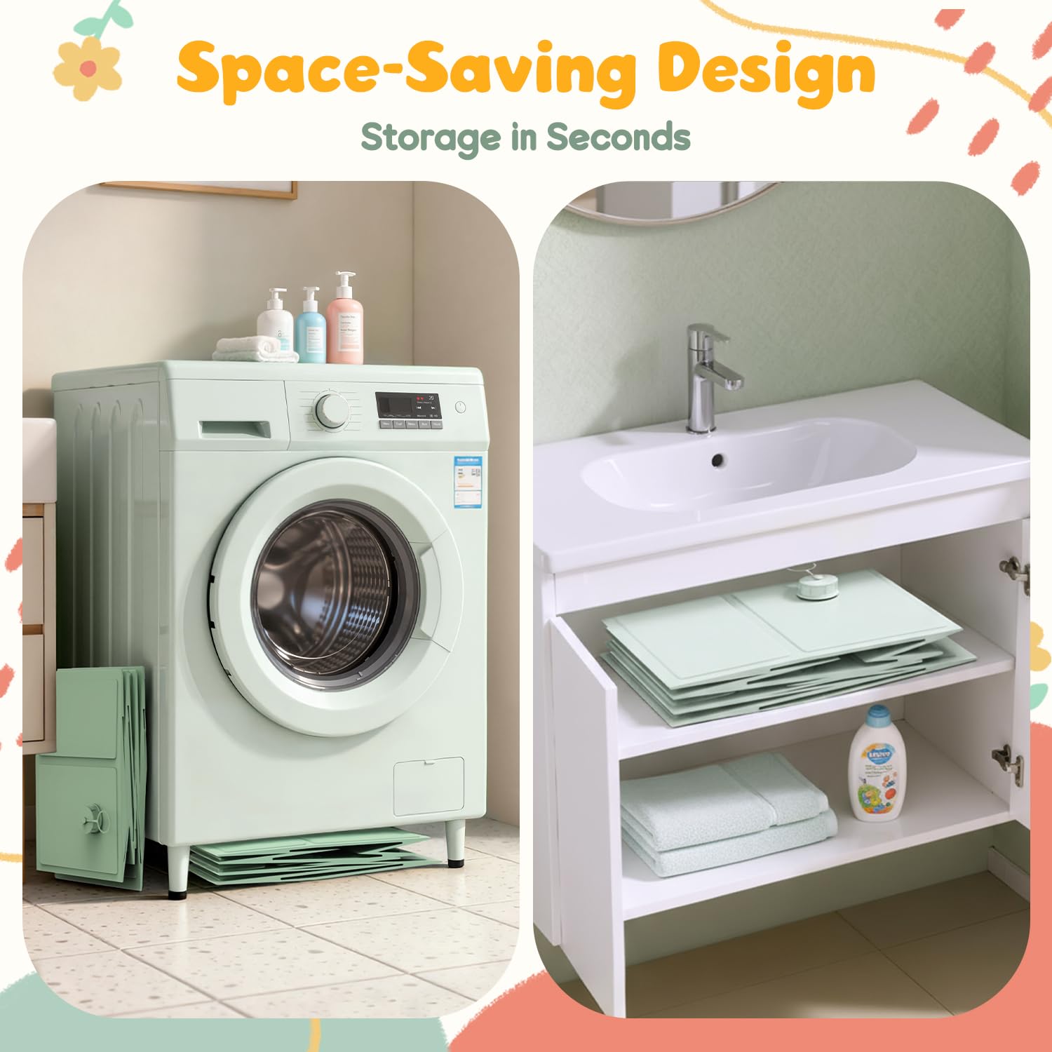Captainbear baby bathtub open to 31" L x 17" W x 9" H for ample space.