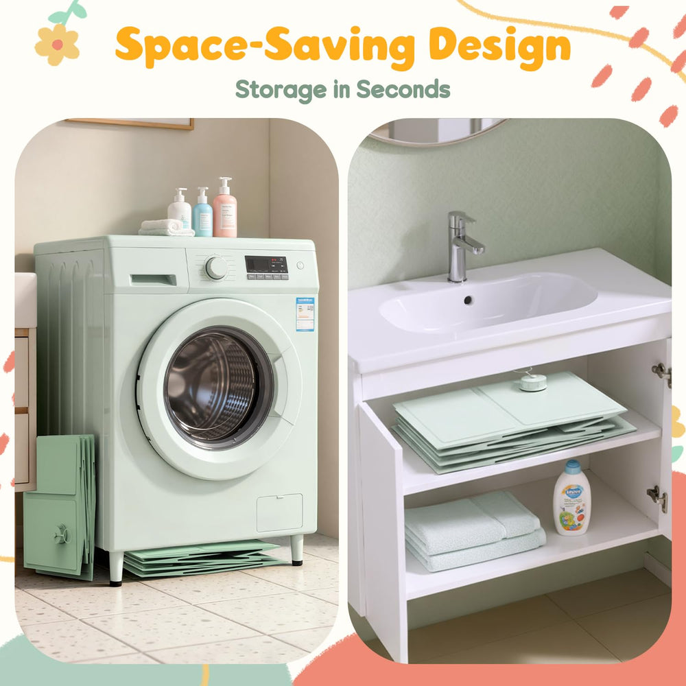 Captainbear baby bathtub open to 31" L x 17" W x 9" H for ample space.