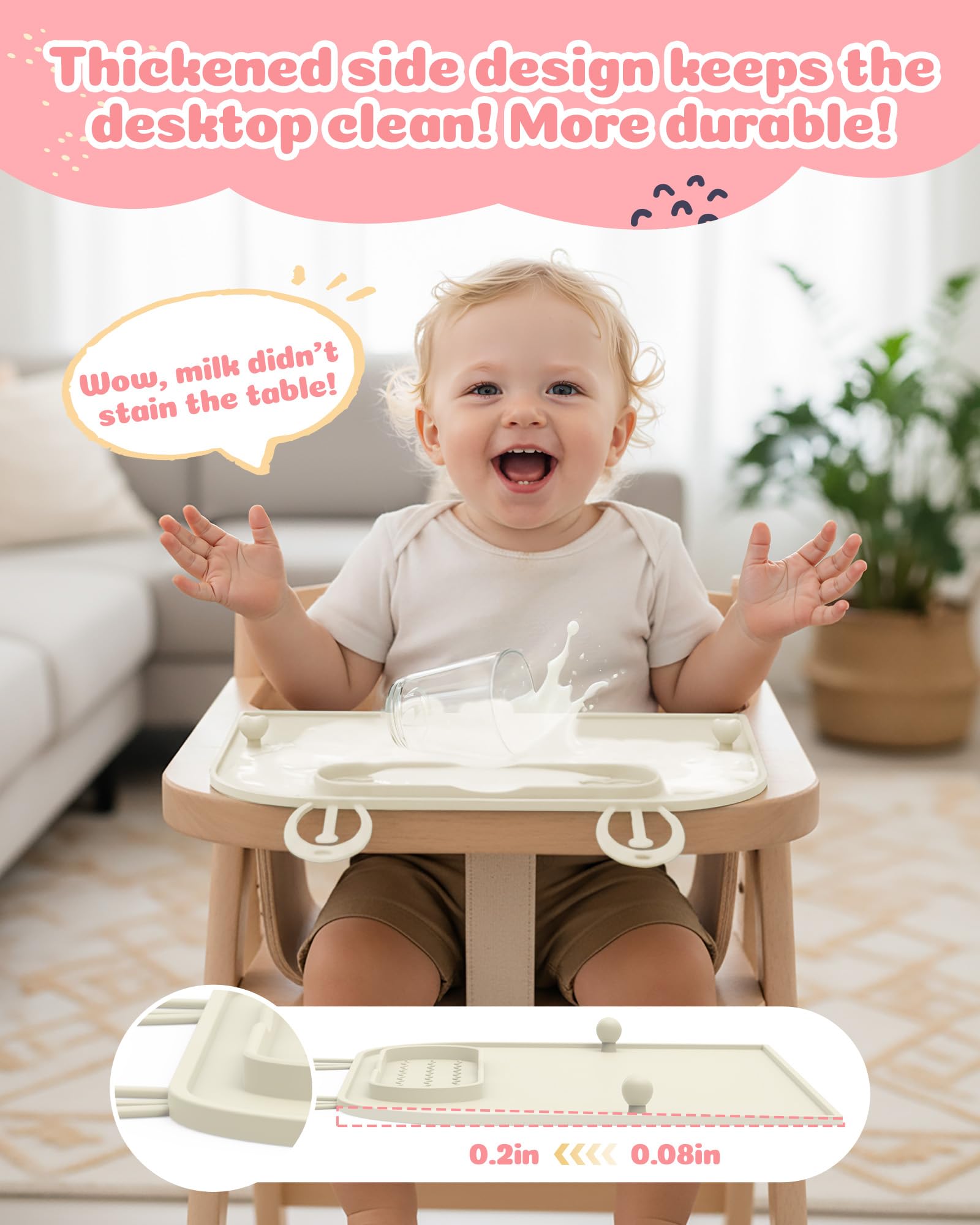 Captainbear placemats rolled compactly for travel and storage.