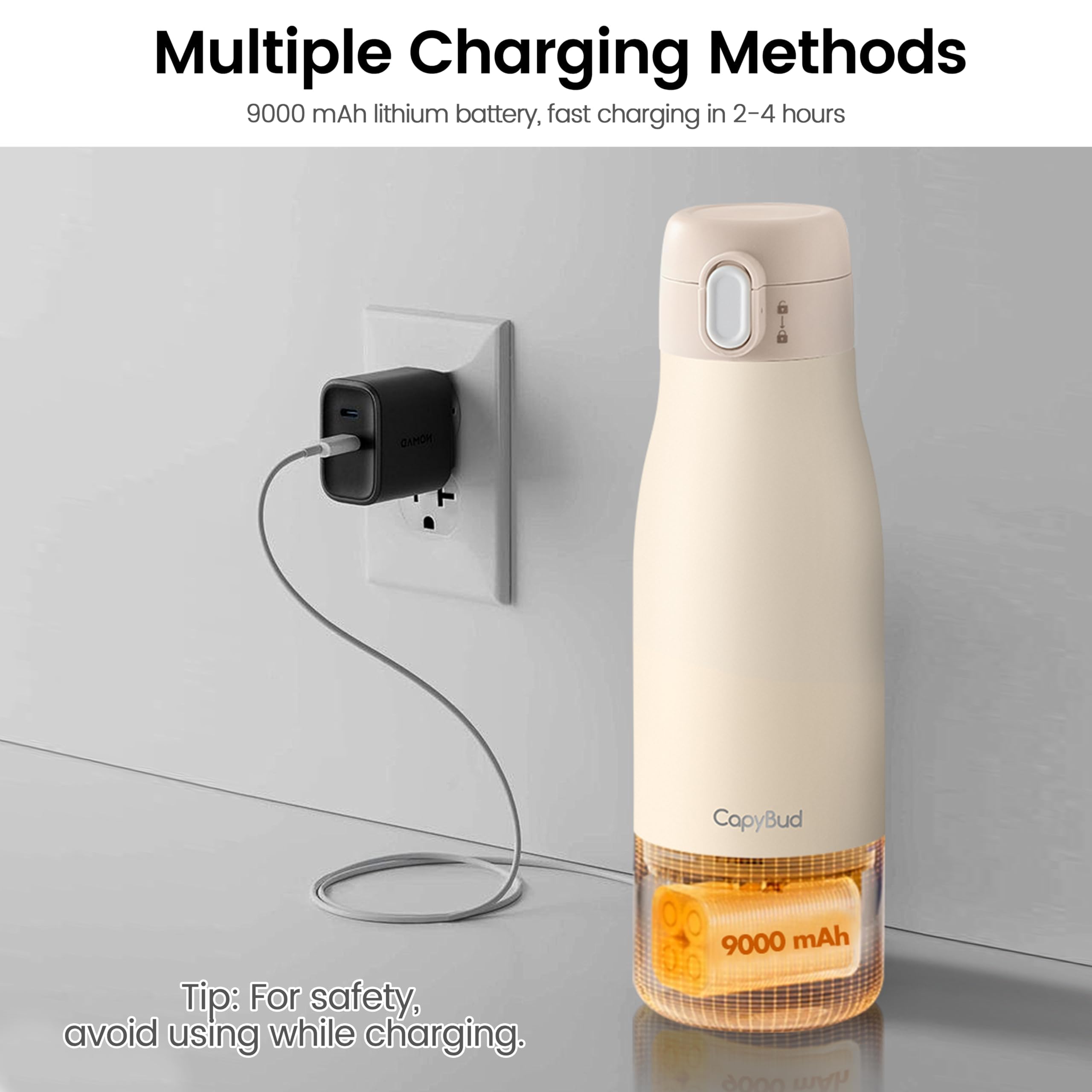 CapyBud baby-safe stainless steel construction ensures easy cleaning.