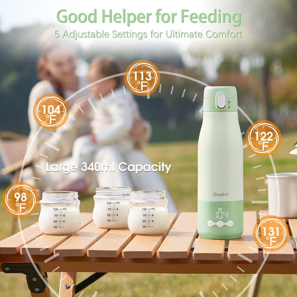 CapyBud five-level temperature control enables precise heat preference.