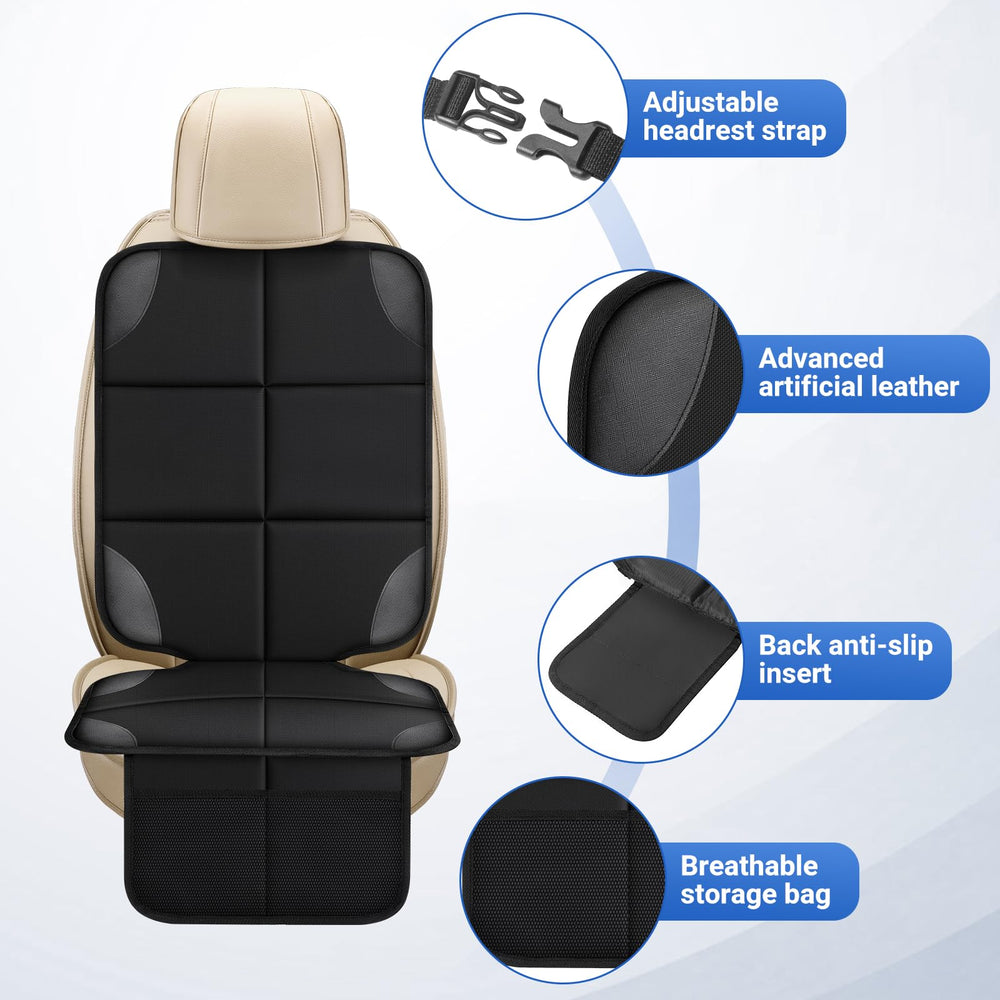 Car Seat Protector spill-protection helps prevent stains during meals and drinks