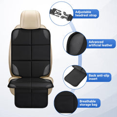 Car Seat Protector spill-protection helps prevent stains during meals and drinks