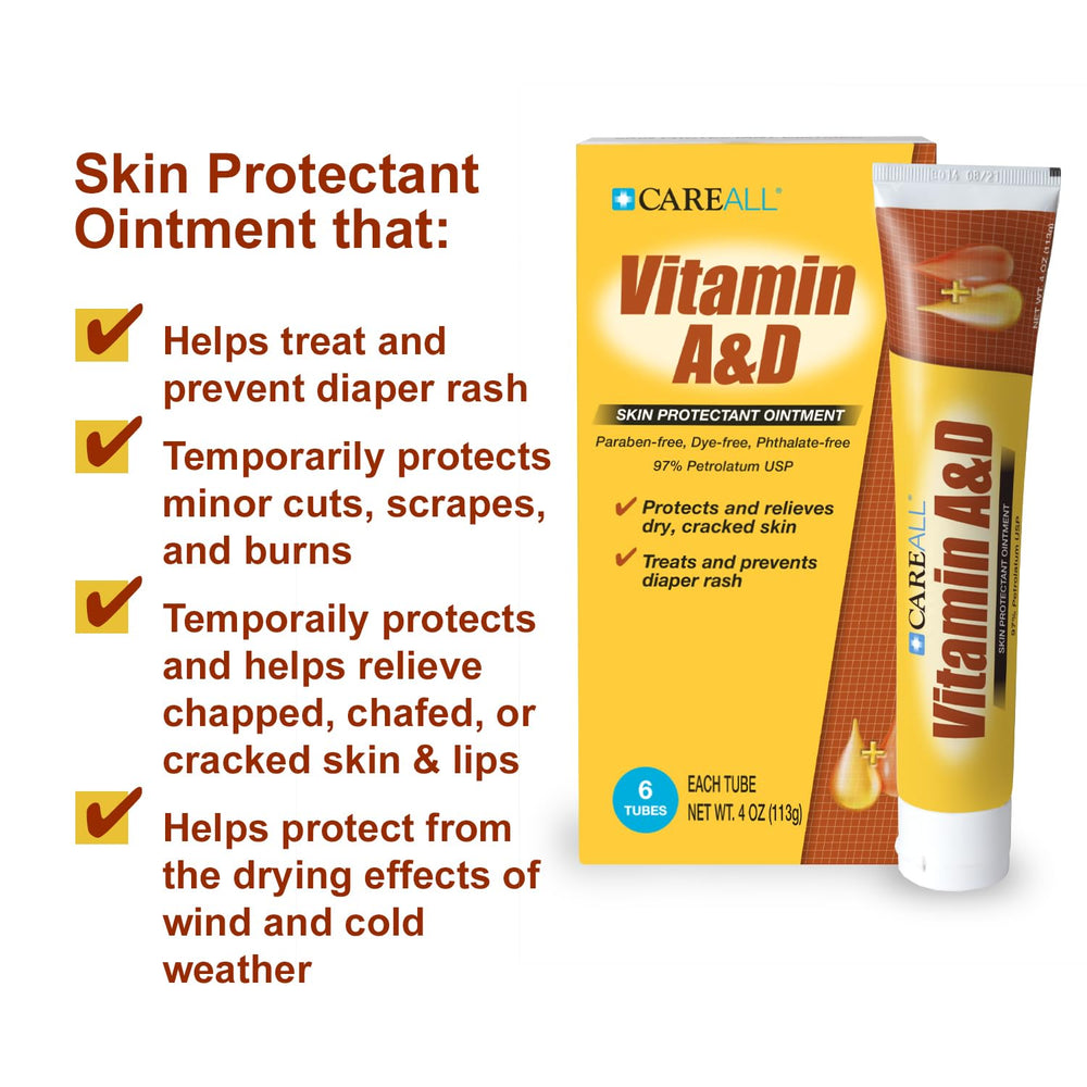 CareAll tamper-evident foil seal signals safety and freshness on each tube.