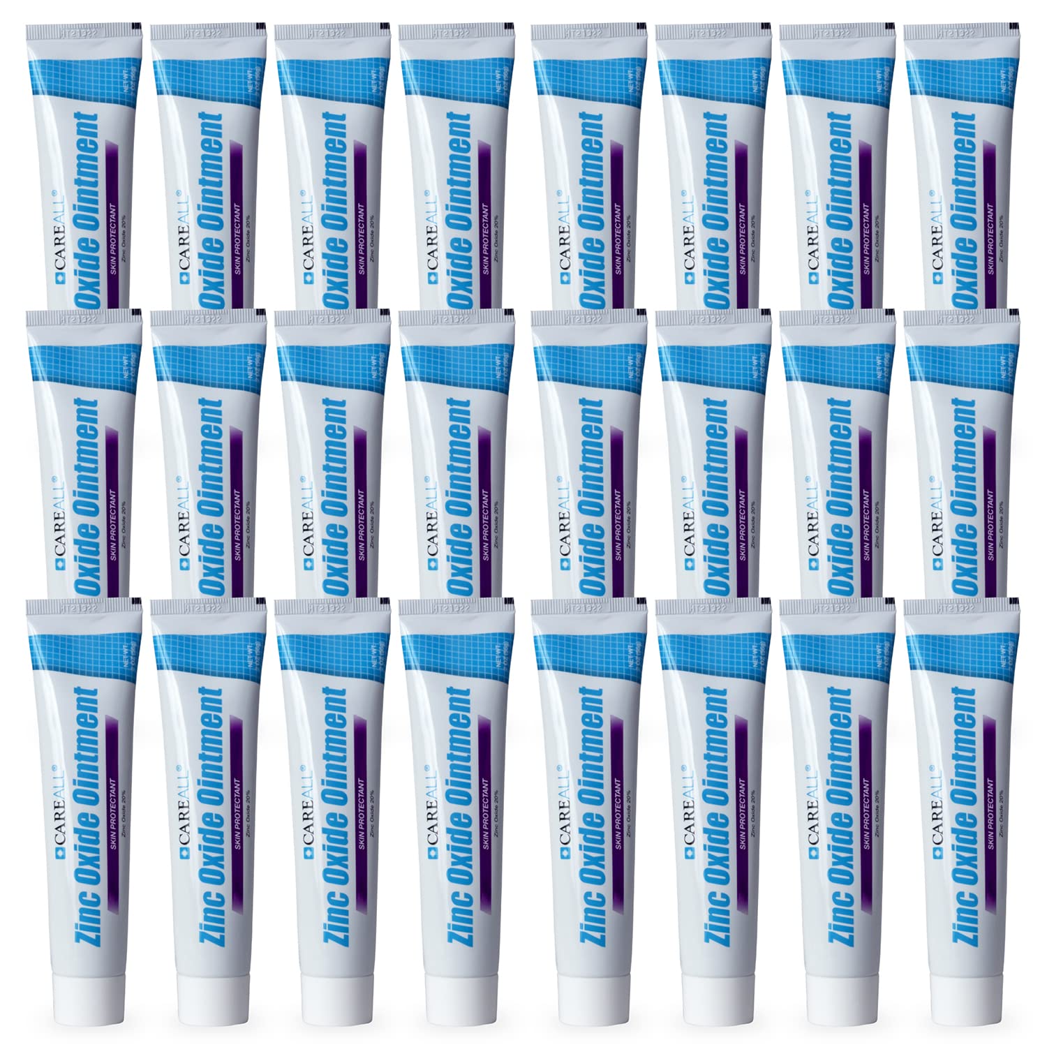 CareAll zinc oxide 20% ointment packaging for bulk diaper rash protection.