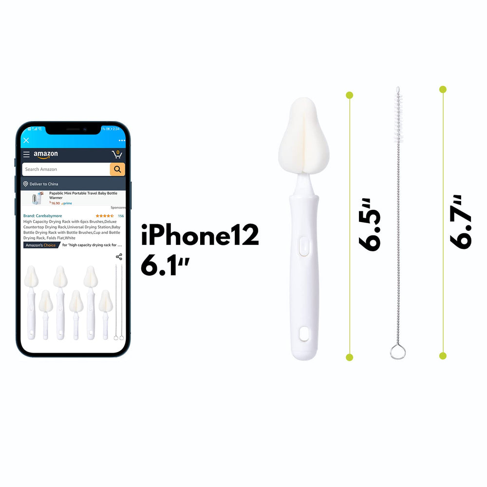 CAREBABYMORE 360-clean action demonstrates full-bottle coverage