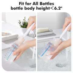 CAREBABYMORE nipple sponge brush emphasizes gentle cleaning of nipples and small parts.