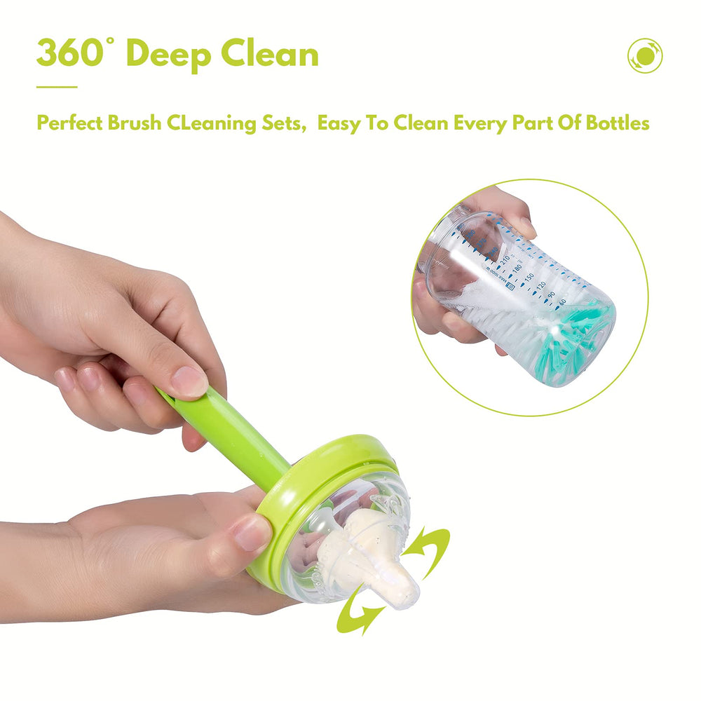 CAREBABYMORE nylon bottle brush bristles for deep cleaning and residue removal