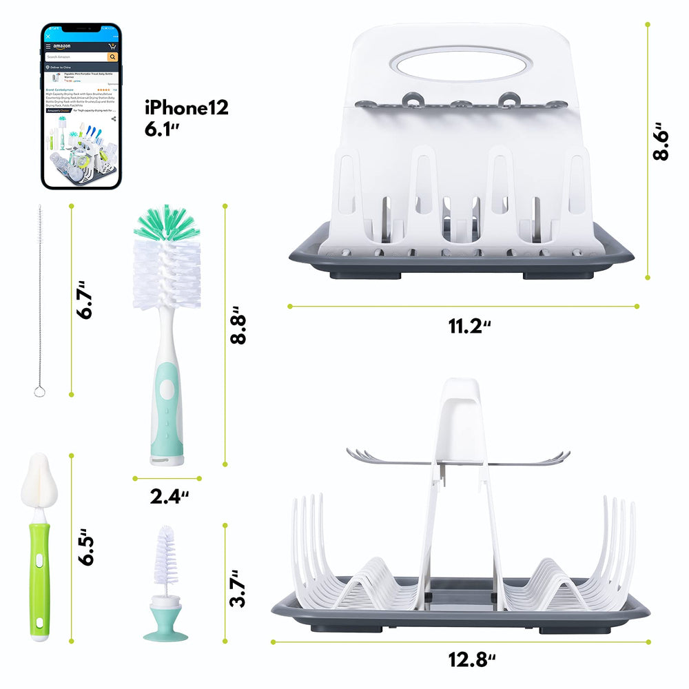 CAREBABYMORE drying rack dimensions 13x11x8.7 inches fits under cabinets