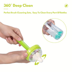 Carebabymore long straw brush helps scrub bottle straws and sippy cups