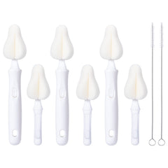 CAREBABYMORE nipple brush set with interchangeable heads for easy nipple cleaning