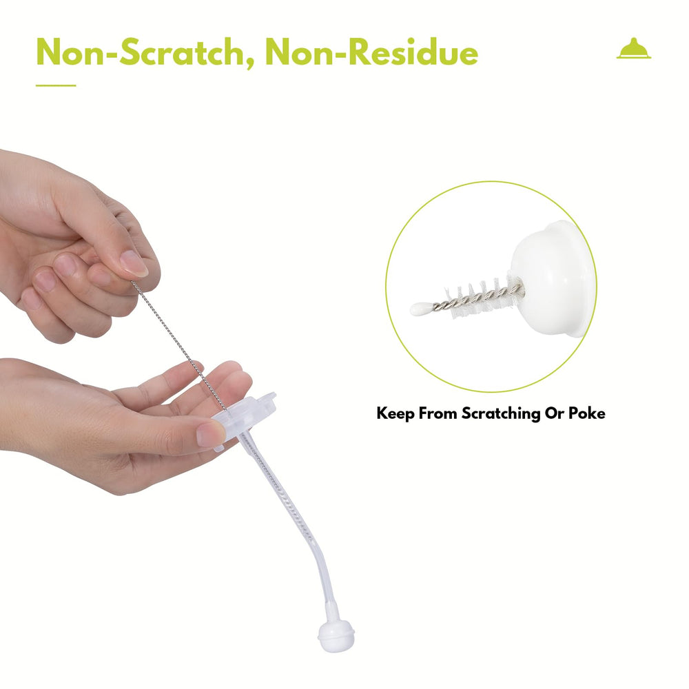 CAREBABYMORE straw brush 7.8-inch cleans sippy cup straws efficiently