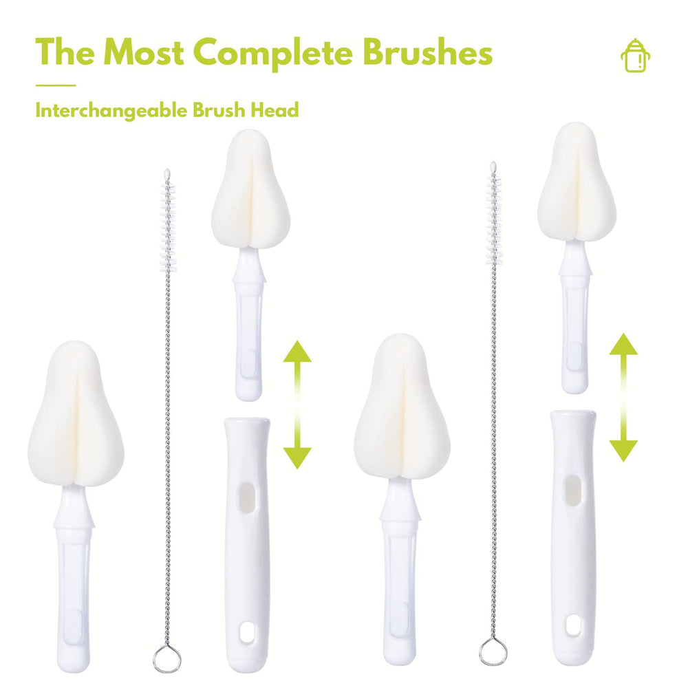 CAREBABYMORE straw brushes for cleaning bottle straws and sippy cup straws