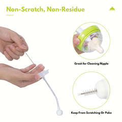 CAREBABYMORE wide-neck bottle cleaning brush for bottles under 6 inches