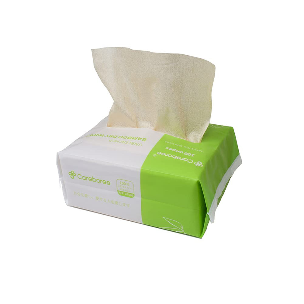Careboree dry wipes one-at-a-time dispensing for on-the-go messes