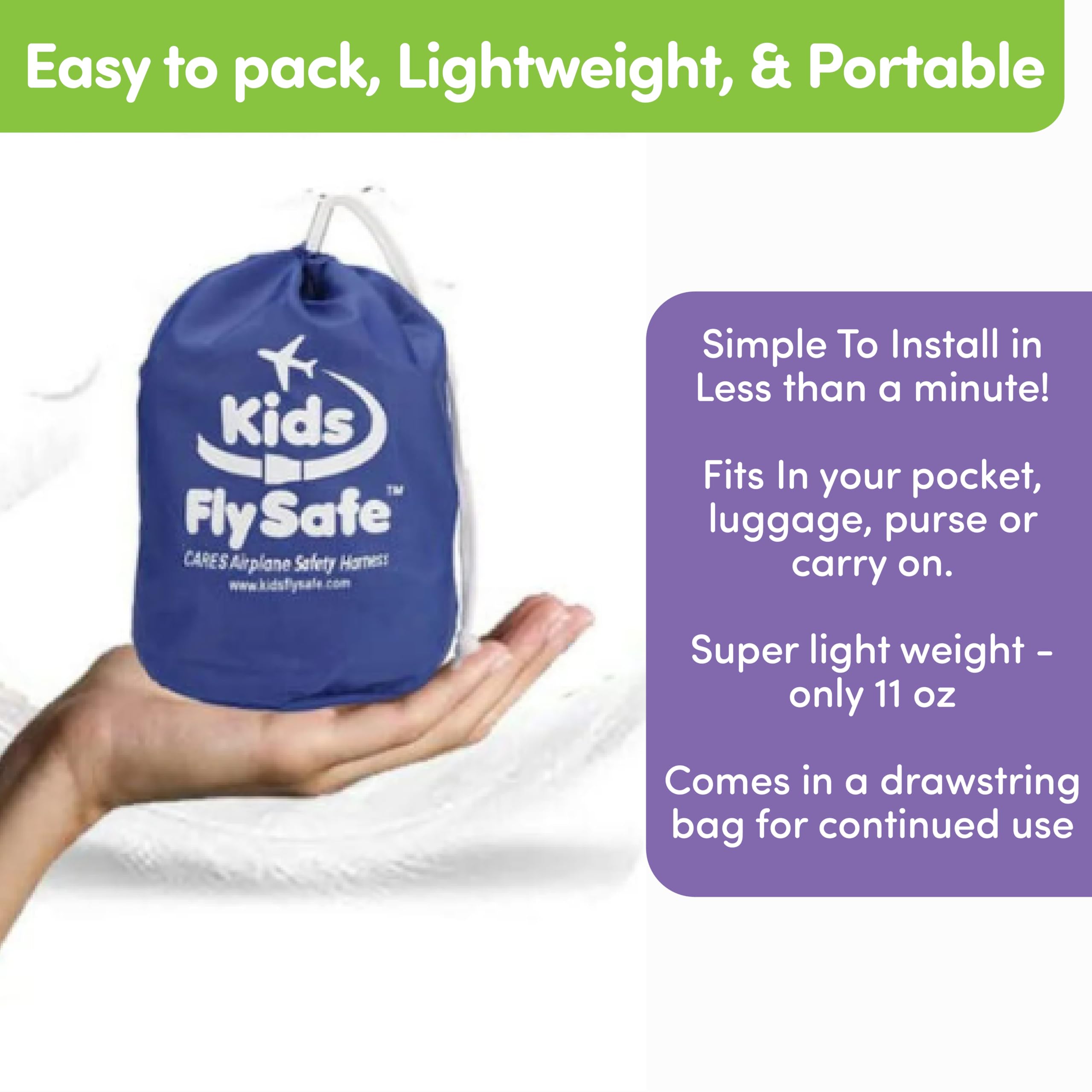 CARES is FAA-approved safety device for air travel with kids