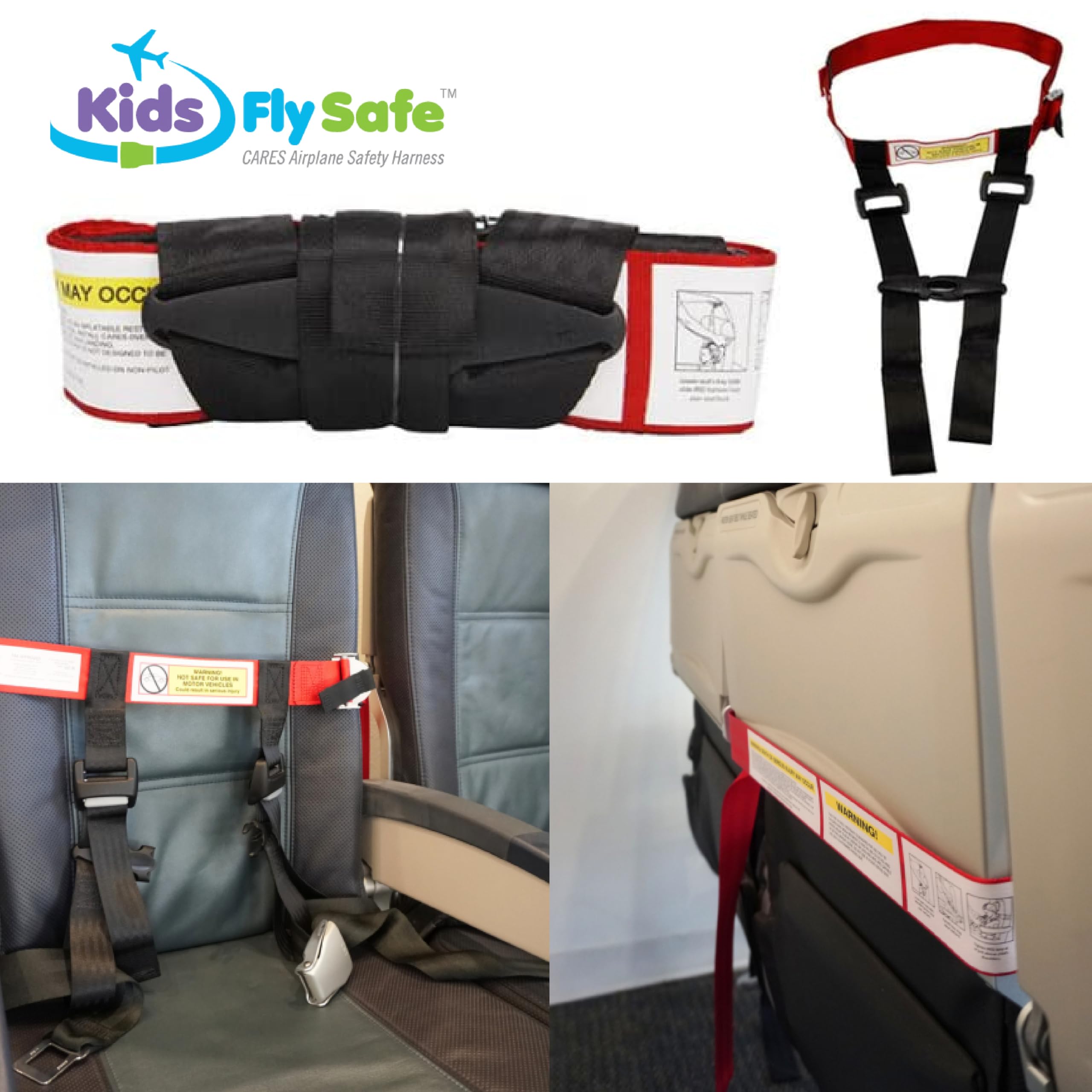 CARES harness works across different seat sizes for adaptable safety