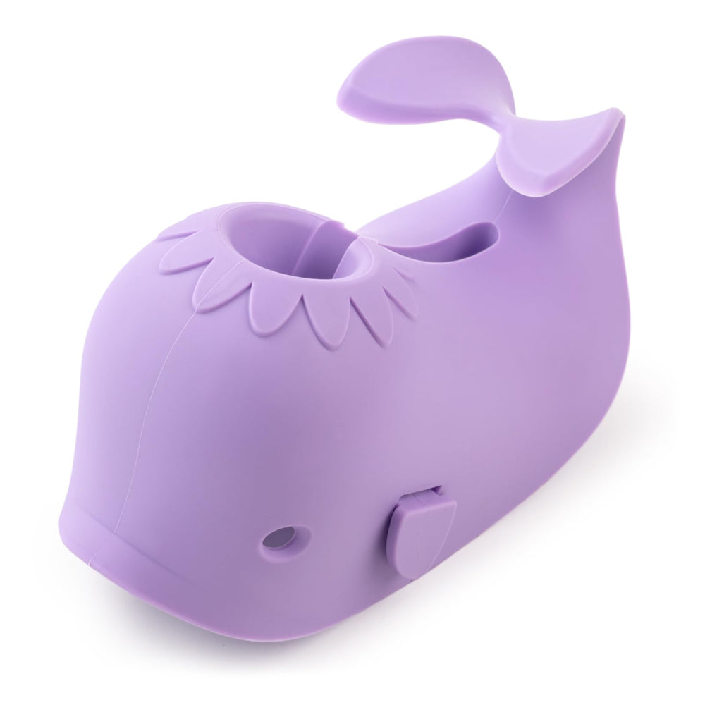 CAROFAFA whale-purple faucet cover protects babies from bumps during bath time.