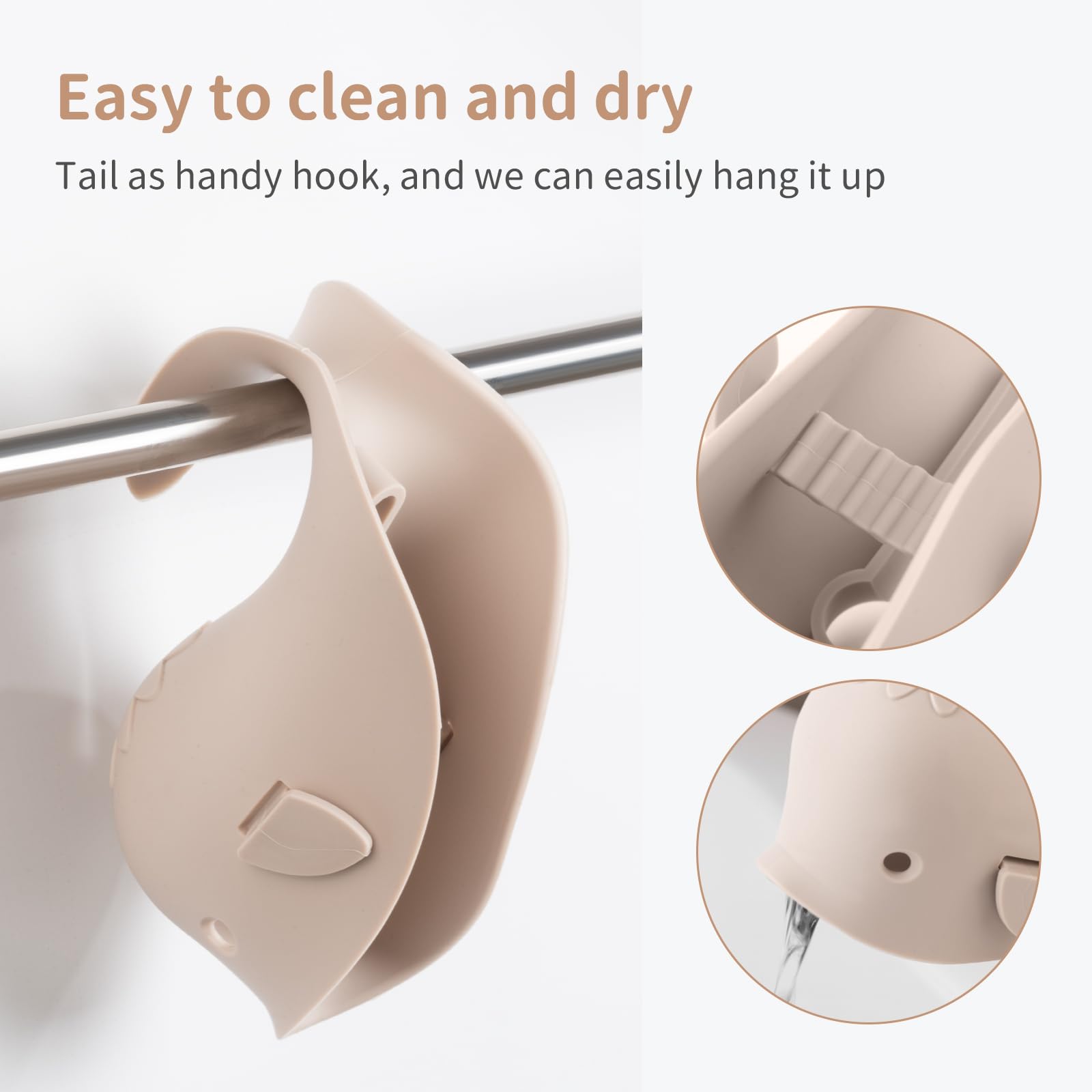 CAROFAFA tool-free installation fits around most spouts quickly.