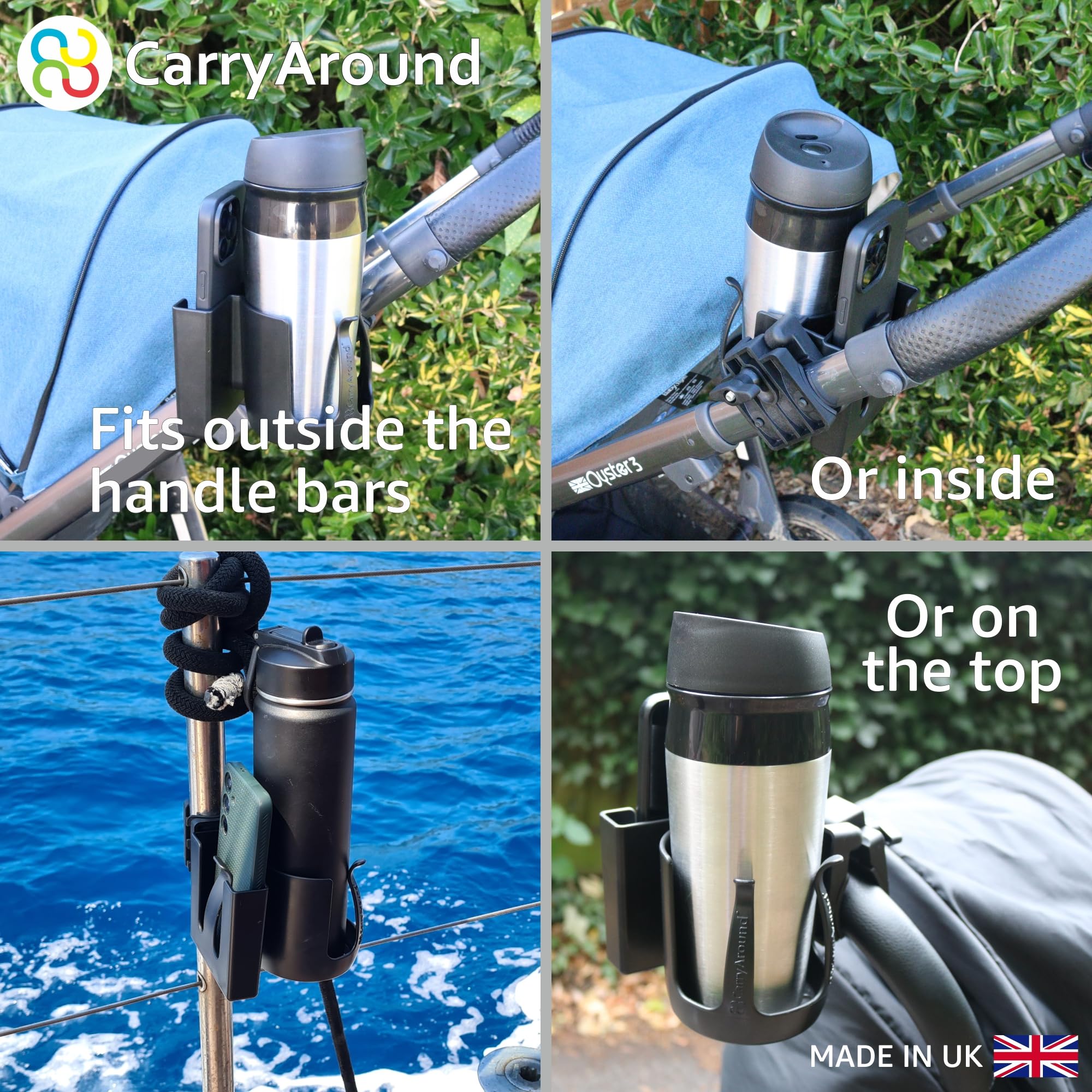 CarryAround UK made quality emphasizes durable construction and local production.