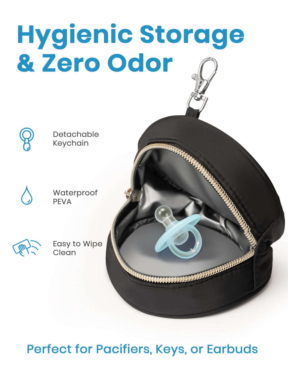 CarryWise stroller attachment-ready design helps secure the bag on a pram while shopping.