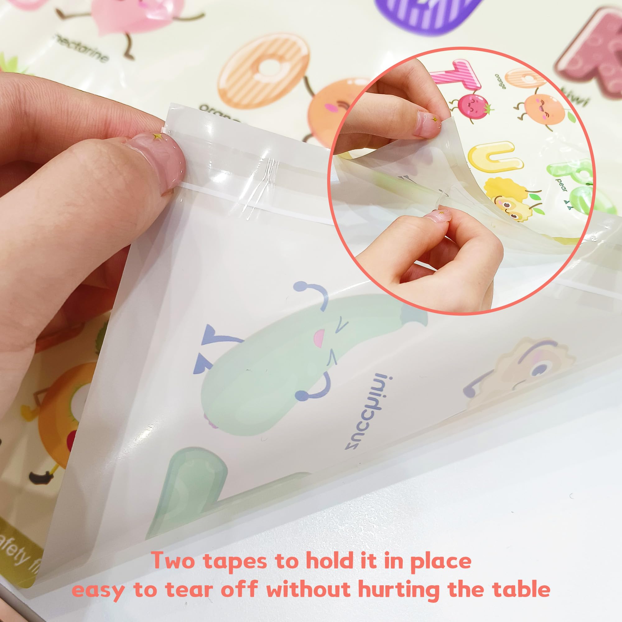 CartaChic disposable placemats shape design supports learning through shapes at meals
