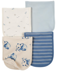Carter's baby burp cloths bound-edge detail reinforces durability for daily use.