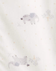 Carter's sleep bag side view highlights wiggle-friendly design and warmth.