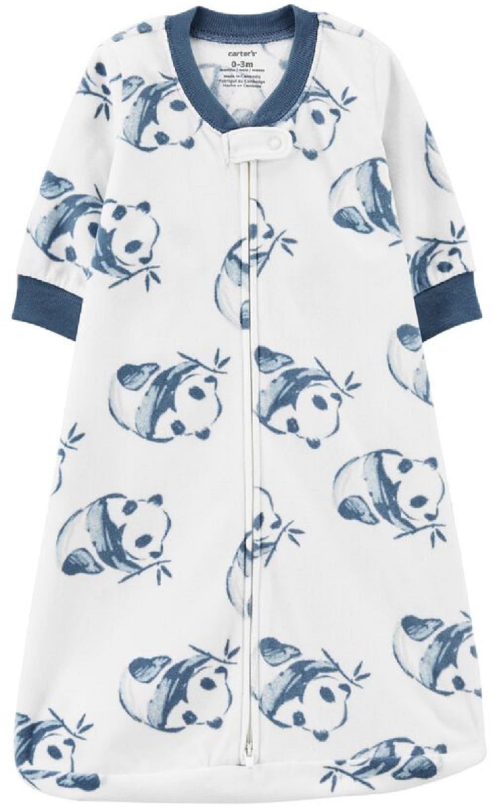 Carter's Pretty Pandas sleep bag featuring panda print keeps baby cozy with soft microfleece