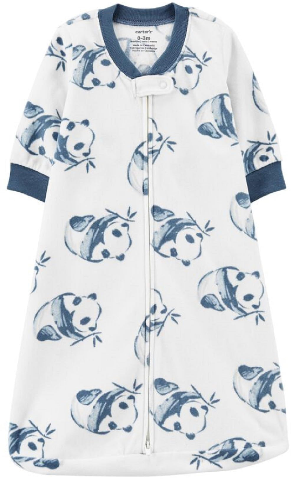 Carter's Pretty Pandas sleep bag featuring panda print keeps baby cozy with soft microfleece