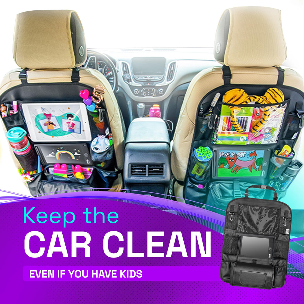 Cartik backseat organizer attaches to stroller for multipurpose on-the-go use