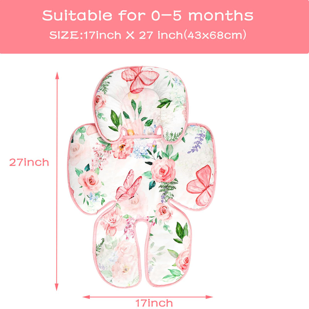 CARUILI 2-in-1 insert shown for car seats, strollers, and swings