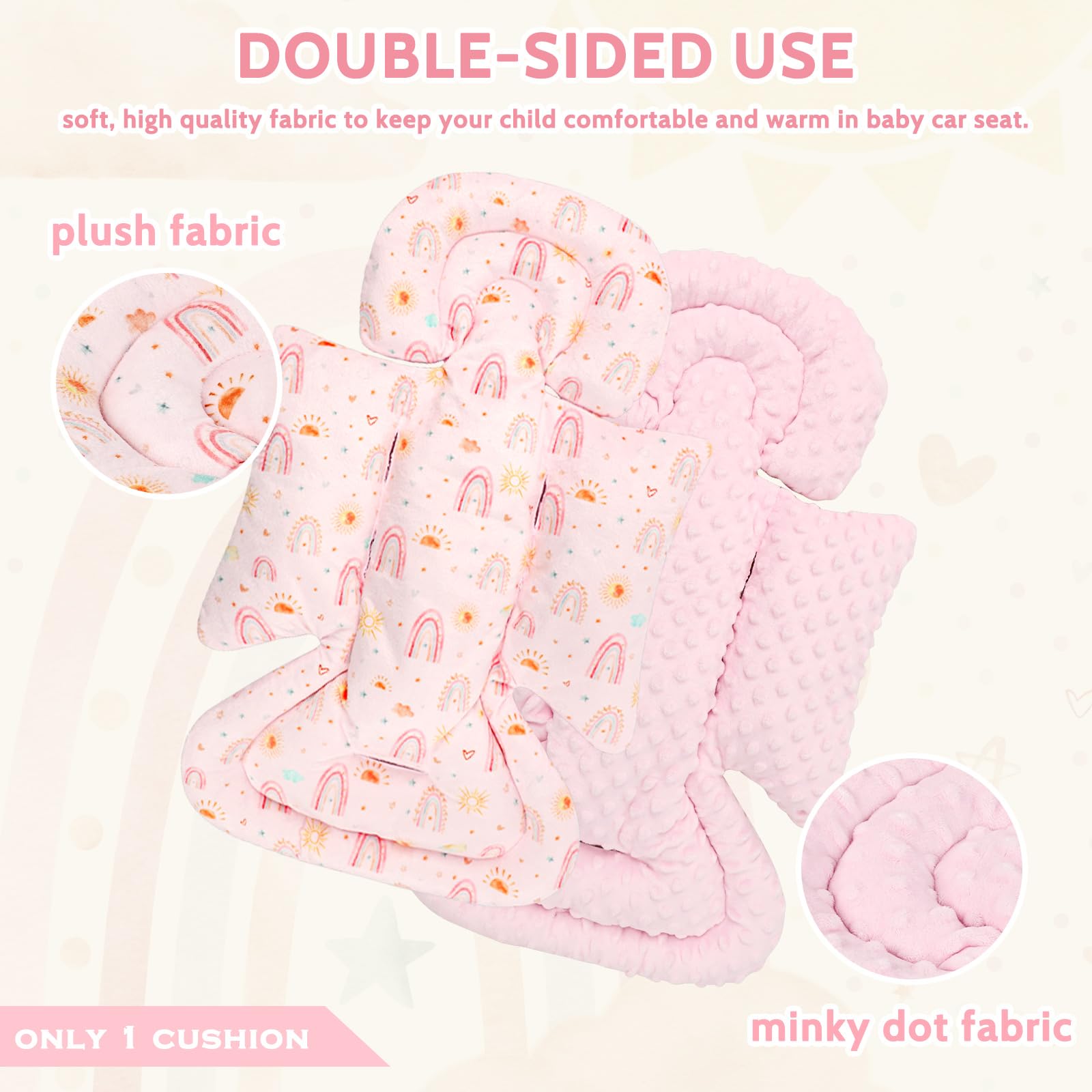 CARUILI 3D bean reversible cushion adds texture and versatility